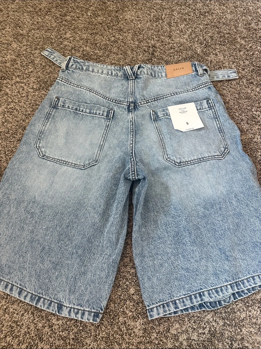 Cello distressed Blue Denim Bermuda Shorts
